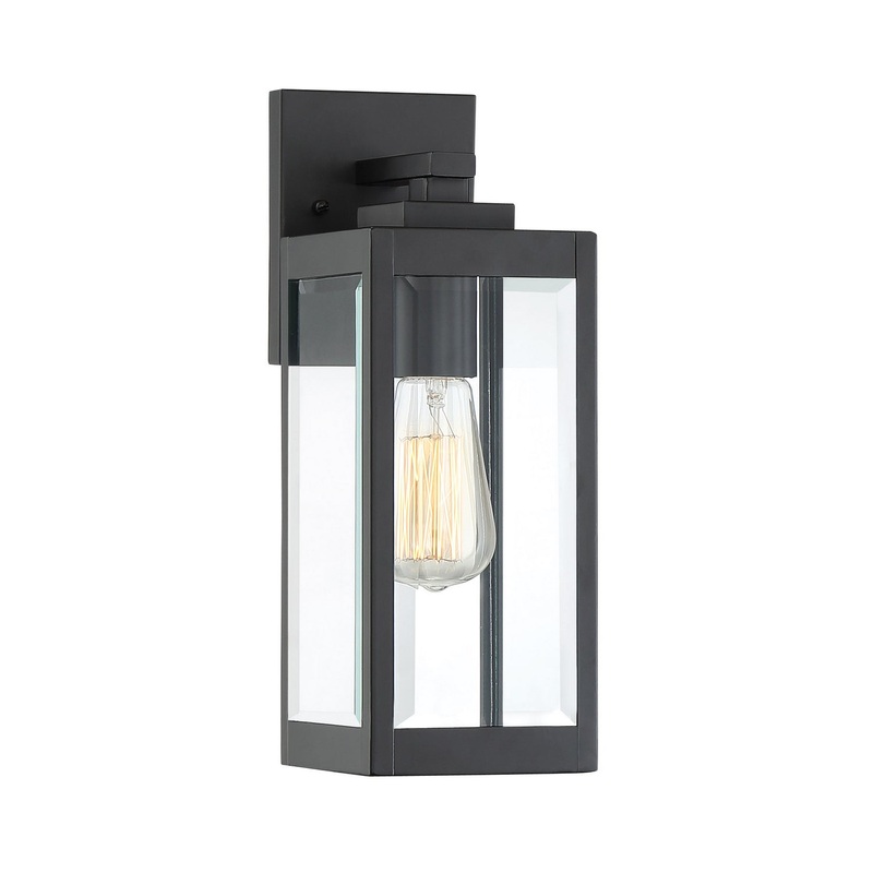 Quoizel WVR8405EK Westover One Light Outdoor Wall Lantern, Earth Black