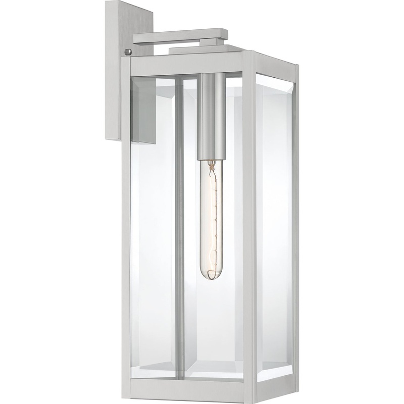 Quoizel WVR8407SS Westover One Light Outdoor Lantern, Stainless Steel