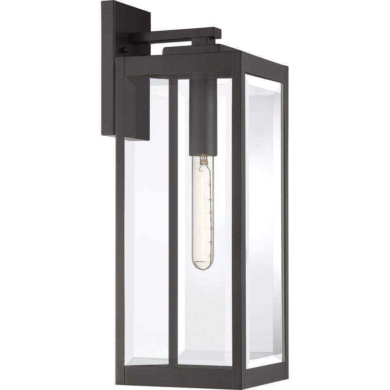 Quoizel WVR8407WT Westover One Light Outdoor Lantern, Western Bronze