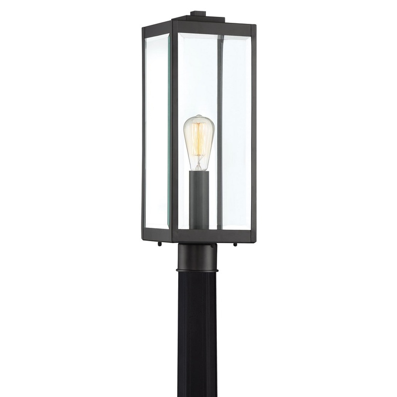 Quoizel WVR9007EK Westover One Light Outdoor Post Mount, Earth Black