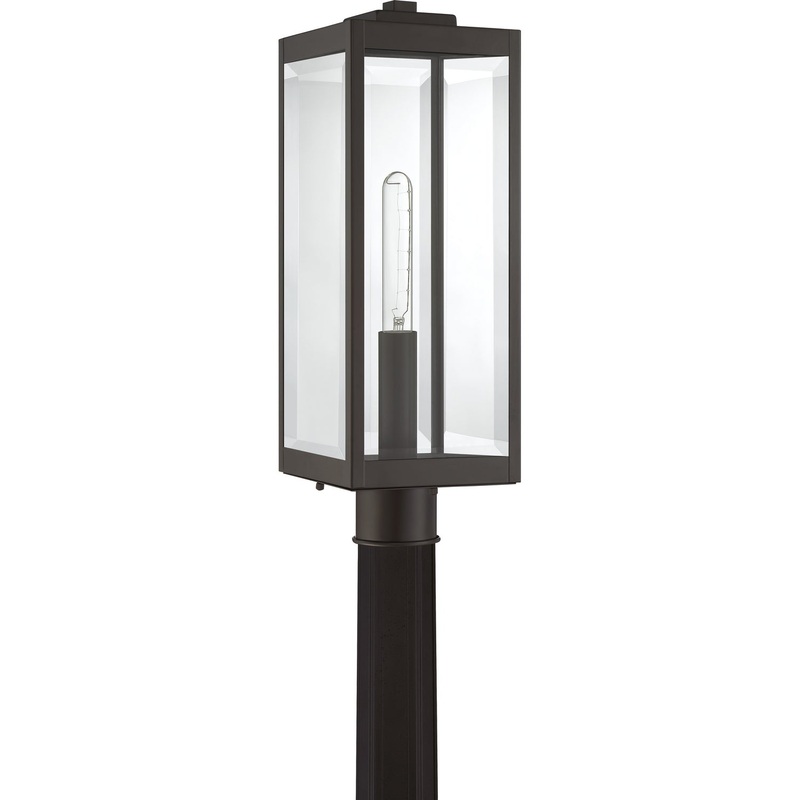 Quoizel WVR9007WT Westover One Light Outdoor Lantern, Western Bronze