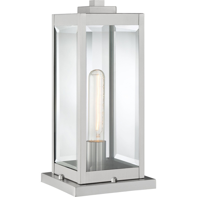 Quoizel WVR9106SS Westover One Light Outdoor Lantern, Stainless Steel