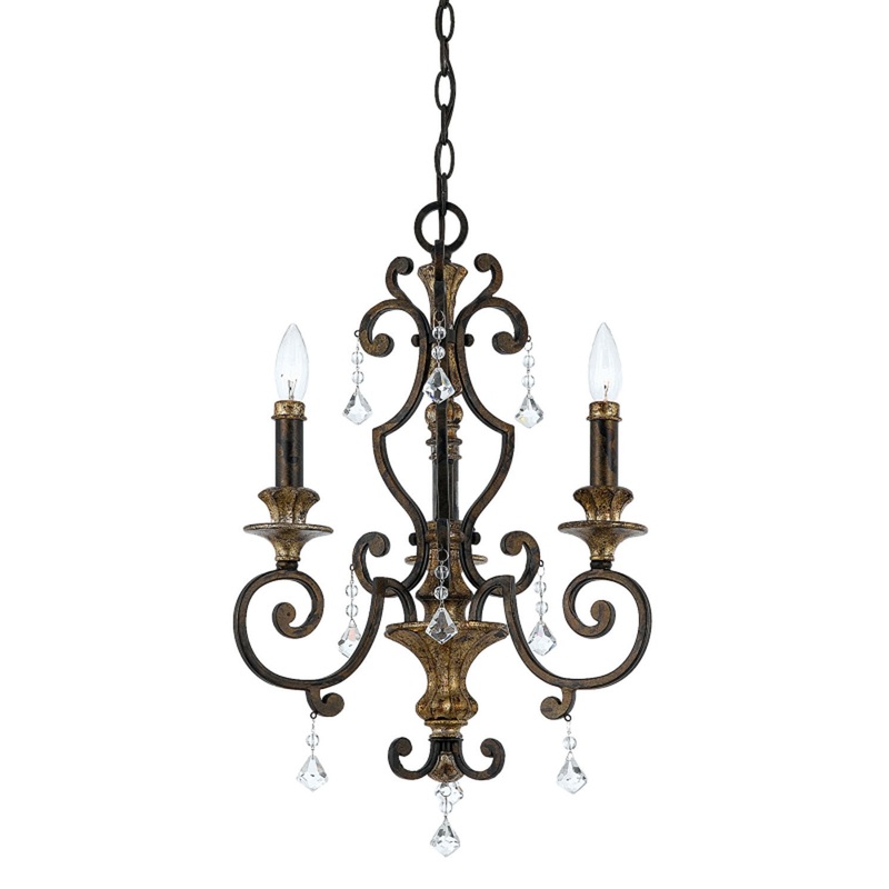 Quoizel MQ5003HL Marquette Three Light Chandelier, Heirloom