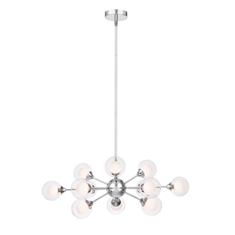 Quoizel PCSB5012C Spellbound 12 Light Chandelier, Polished Chrome