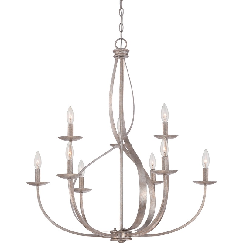 Quoizel SER5009IF Serenity Nine Light Chandelier, Italian Fresco
