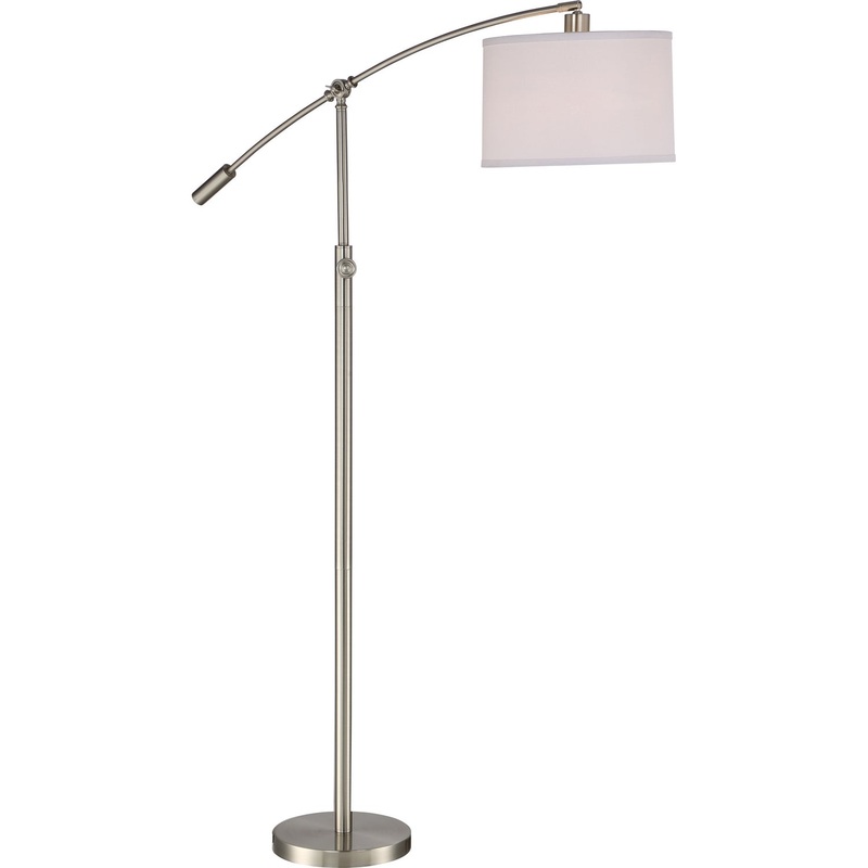 Quoizel CFT9364BN Clift One Light Floor Lamp, Brushed Nickel (Discontinued)