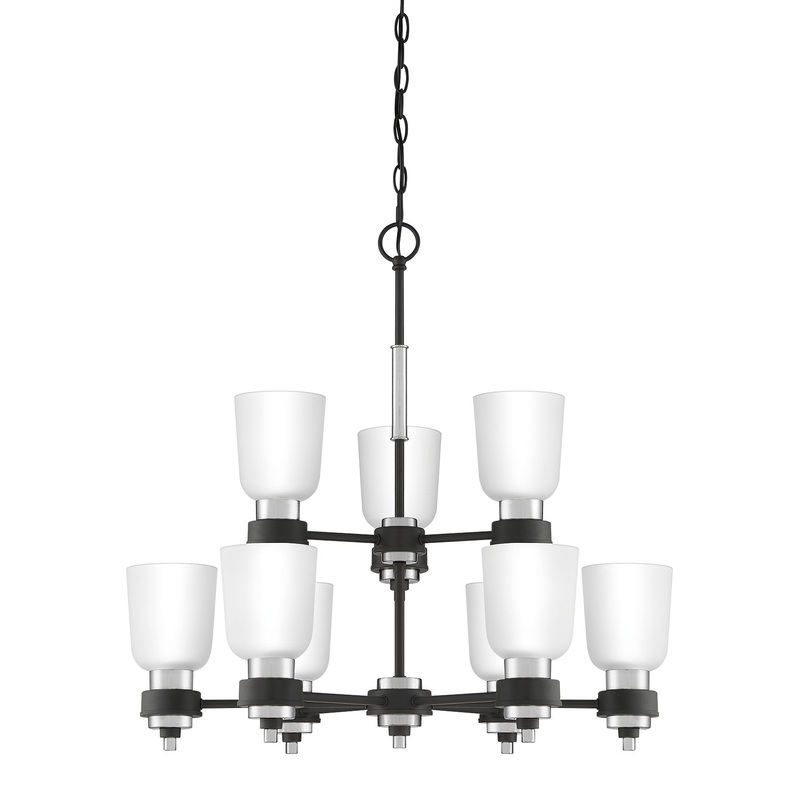 Quoizel CRD5027BN Conrad Nine Light Chandelier, Brushed Nickel (Discontinued)
