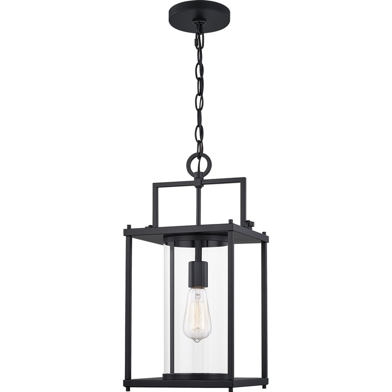 Quoizel GRE1909MBK Garrett One Light Outdoor Lantern, Matte Black