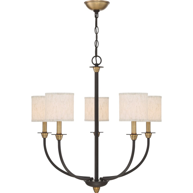 Quoizel ADY5005OZ Audley Five Light Chandelier, Old Bronze