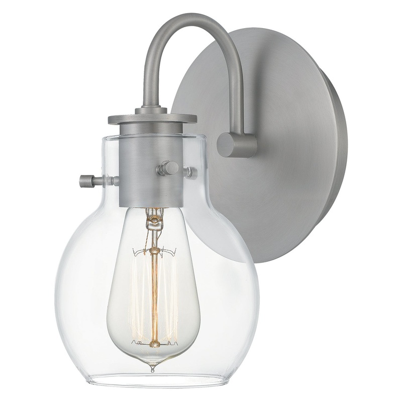 Quoizel ANW8601AN Andrews One Light Wall Sconce, Antique Nickel