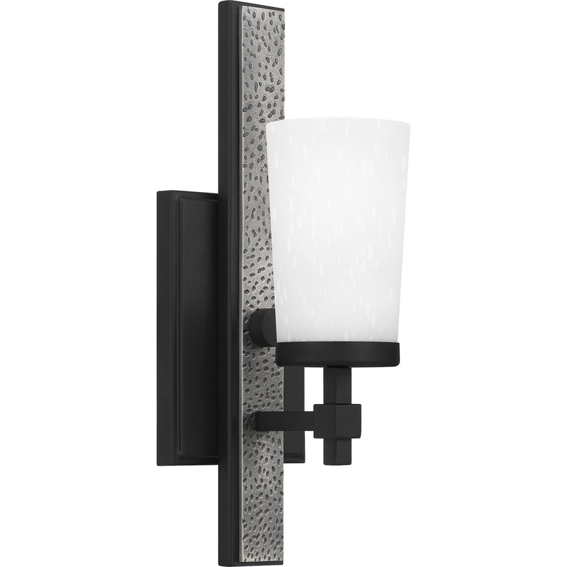Quoizel DAL8605EK Dalton One Light Wall Sconce, Earth Black