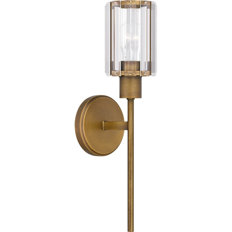 Quoizel PCILA8605WS Isla One Light Wall Sconce, Weathered Brass
