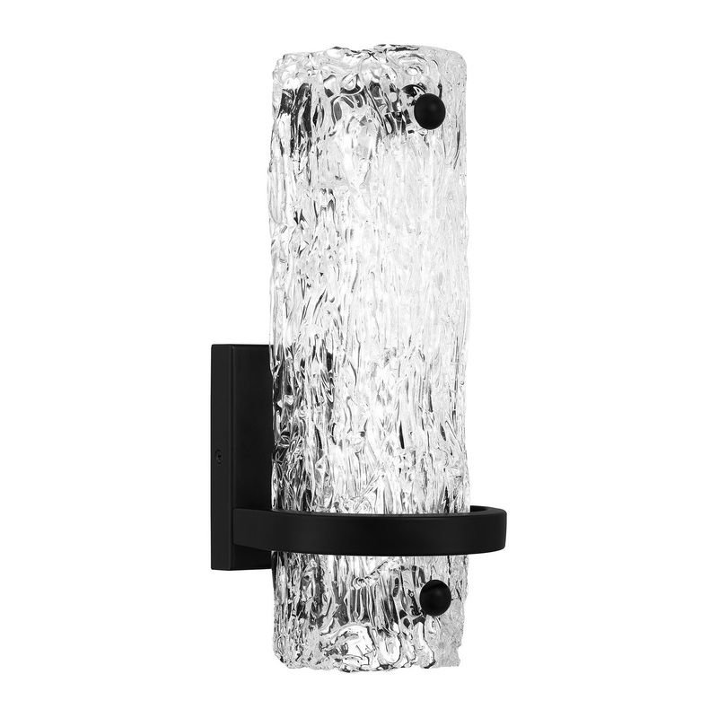 Quoizel PCPLL8805MBK Pell LED Wall Sconce, Matte Black