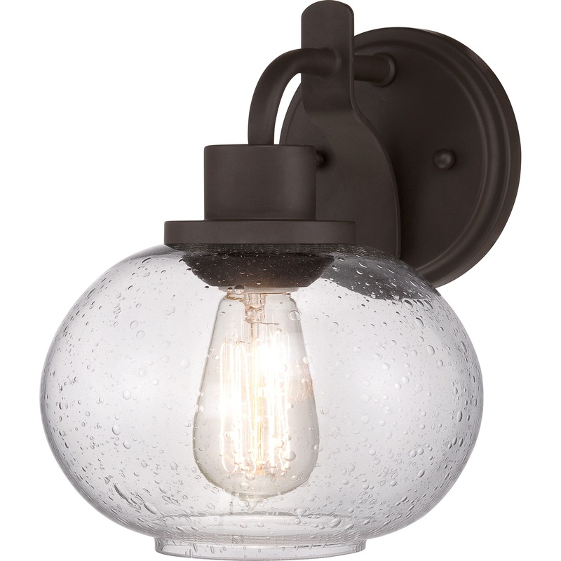 Quoizel TRG8701OZ Trilogy One Light Wall Sconce, Old Bronze