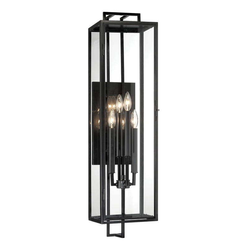 Minka-Lavery 73332-66A Knoll Road Four Light Outdoor Wall Mount, Coal