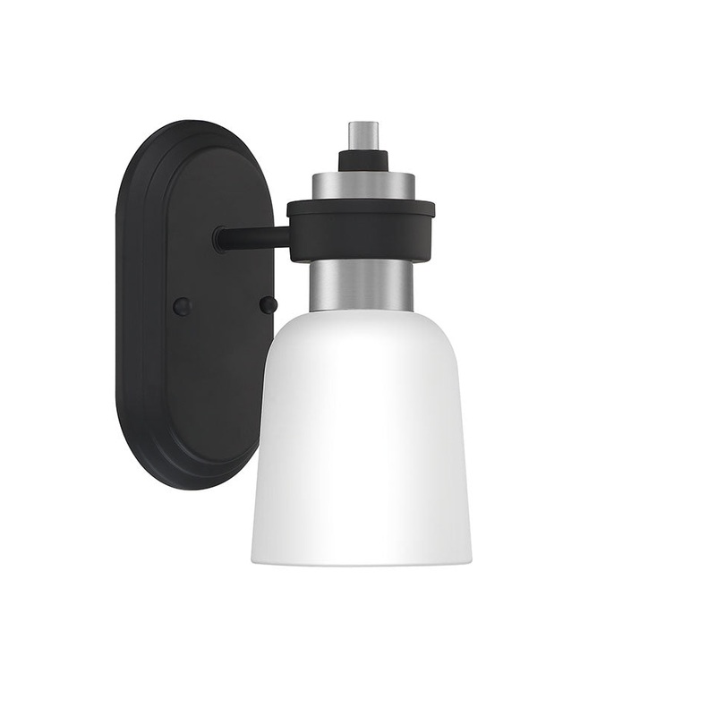 Quoizel CRD8605BN Conrad One Light Wall Sconce, Brushed Nickel (Discontinued)