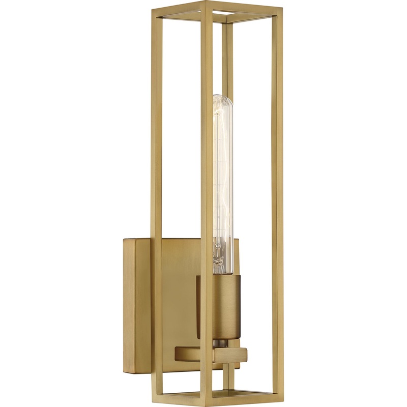 Quoizel LGN8605WS Leighton One Light Bath, Weathered Brass