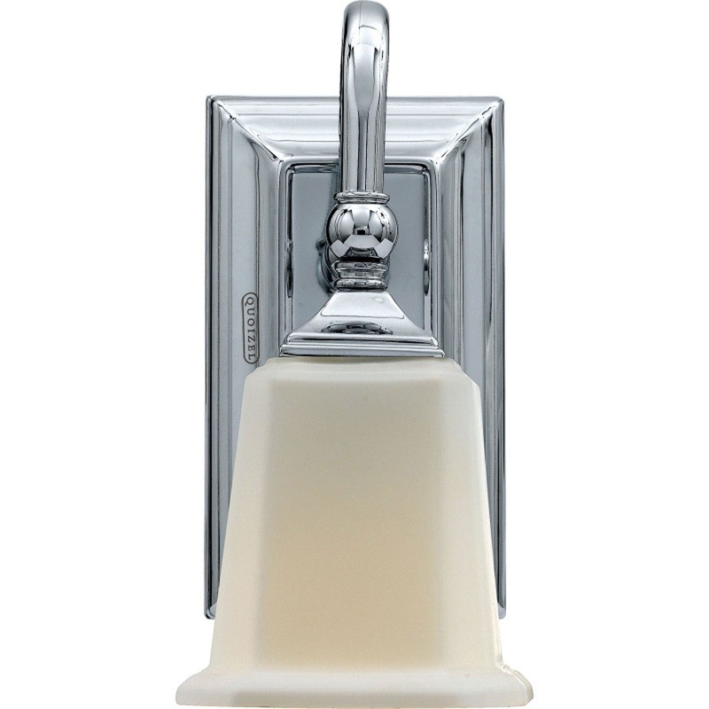Quoizel NL8601C Nicholas One Light Bath Fixture, Polished Chrome