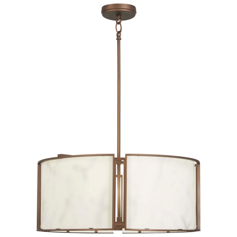 Minka-Lavery 1676-755 Buchanan Six Light Pendant, Hellenic Bronze