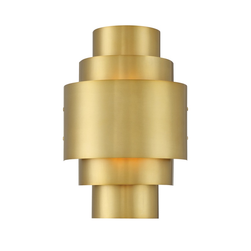 Minka-Lavery 2532-695 Spyglass Terrace Two Light Wall Sconce, Soft Brass