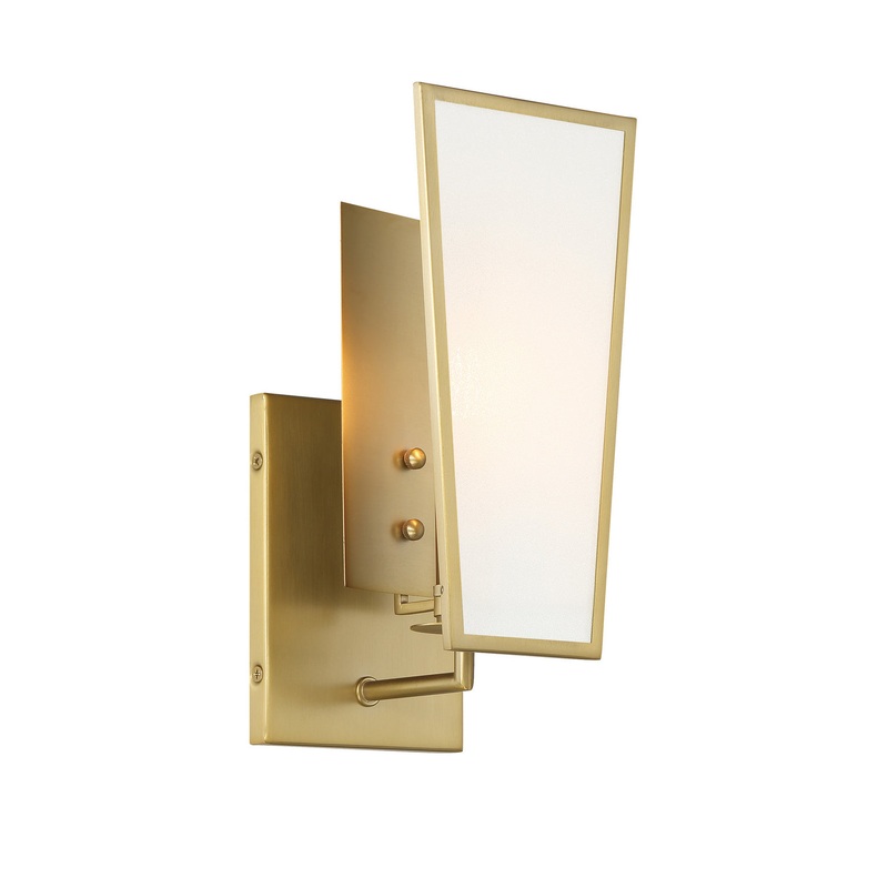 Minka-Lavery 2671-695 Ricochet One Light Wall Sconce, Soft Brass