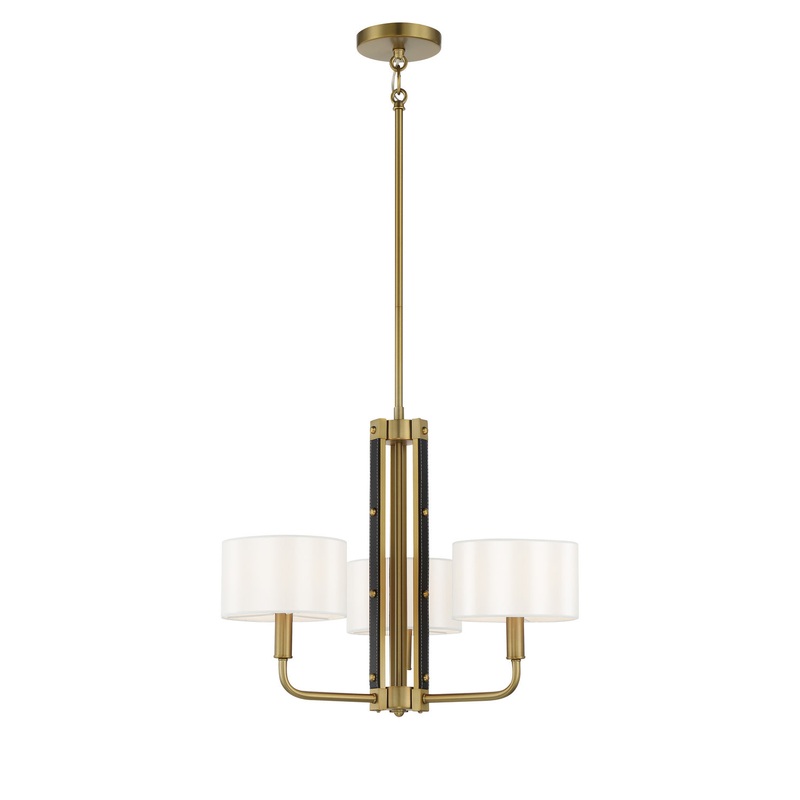 Minka-Lavery 2783-695 Chelsea Three Light Chandelier, Soft Brass