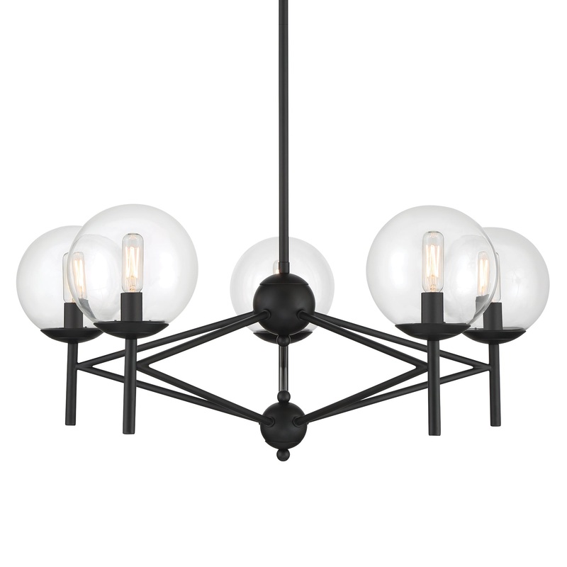 Minka-Lavery 2795-66A Auresa Five Light Chandelier, Coal