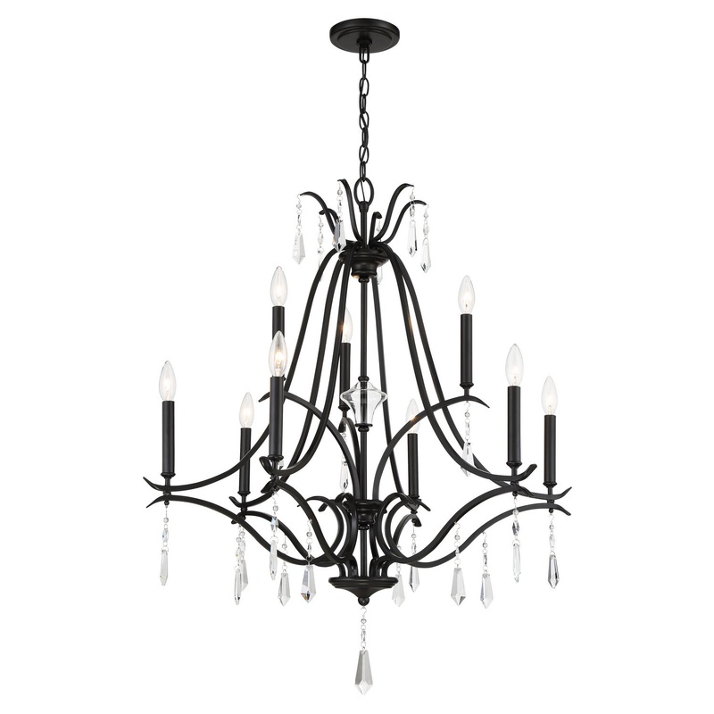 Minka-Lavery 4449-66A Laurel Estate Nine Light Chandelier, Coal