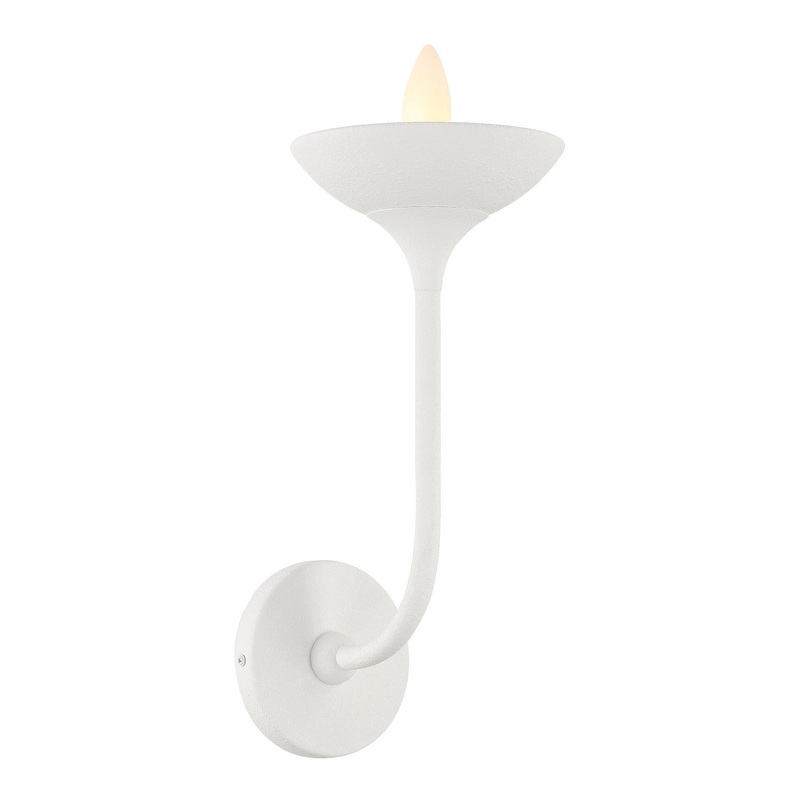 Minka-Lavery 4711-892 Ryton One Light Wall Sconce, Plaster White