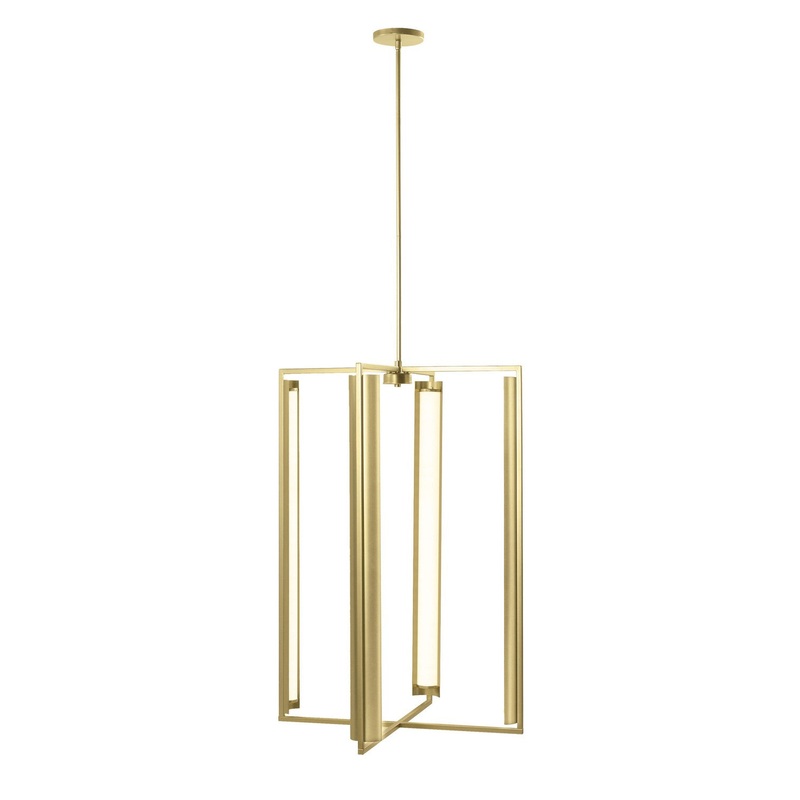 Minka-Lavery 5056-774-L Trizay LED Pendant, Harvest Gold