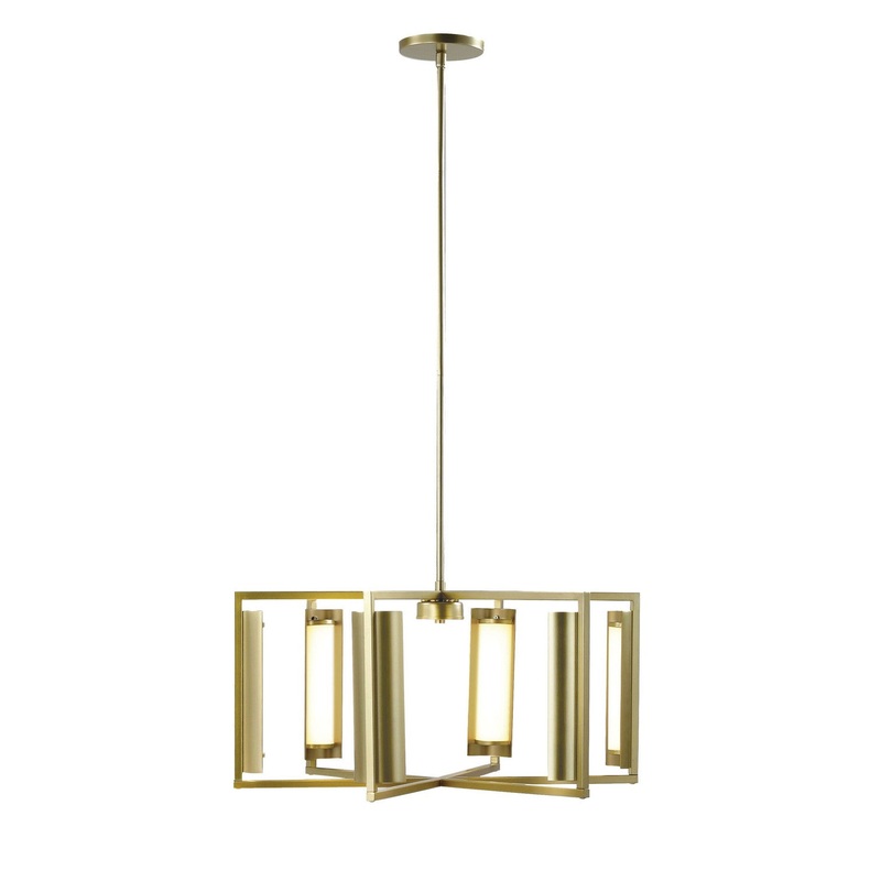 Minka-Lavery 5058-774-L Trizay LED Chandelier, Harvest Gold