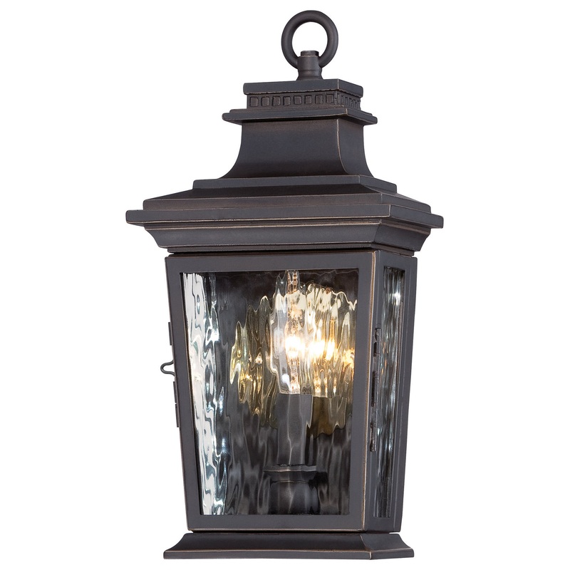 Minka-Lavery 73001-143C Vista Montaire One Light Pocket Lantern, Oil Rubbed Bronze W/ Gold Highlights