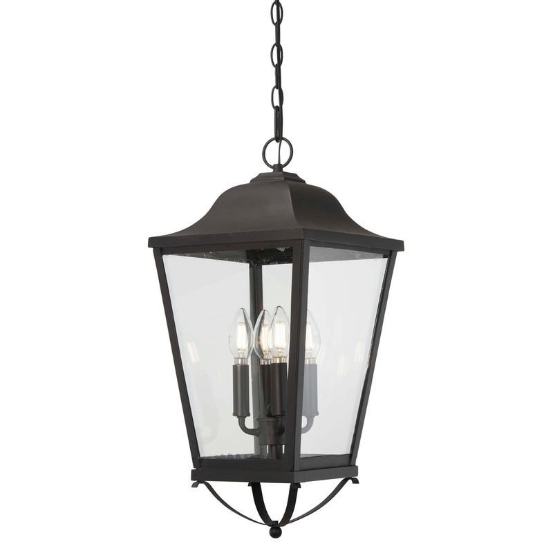 Minka-Lavery 73287-66 Savannah Four Light Outdoor Chain Hung, Sand Coal