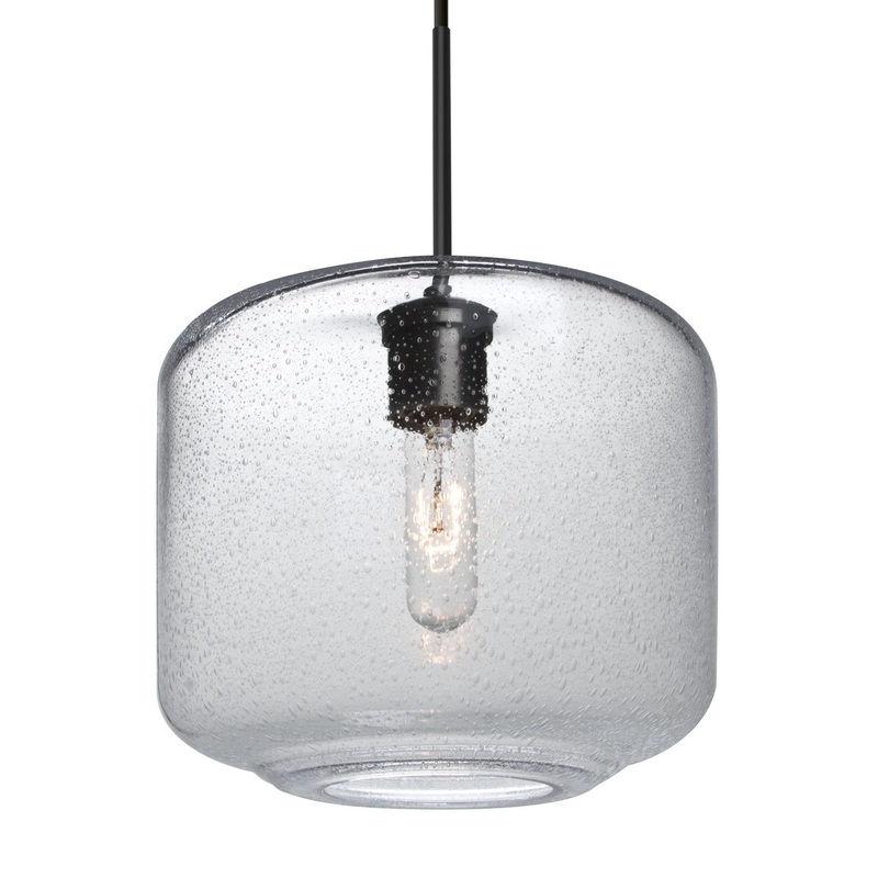 Besa 1JT-NILES10CL-BK Besa Niles 10 Pendant One Light Pendant Black
