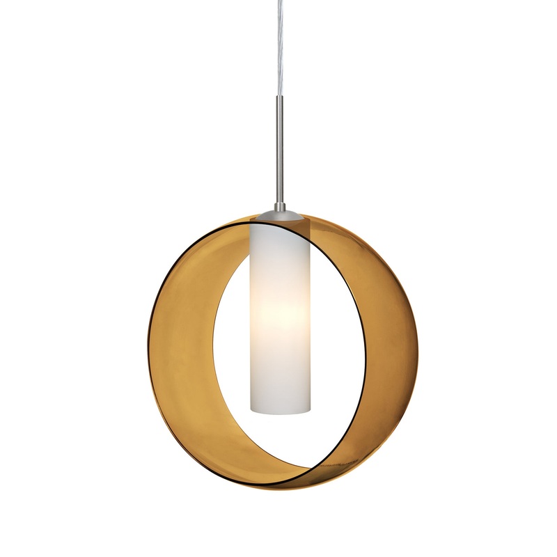 Besa 1JT-PLATOAM-LED-SN Plato One Light Pendant Satin Nickel