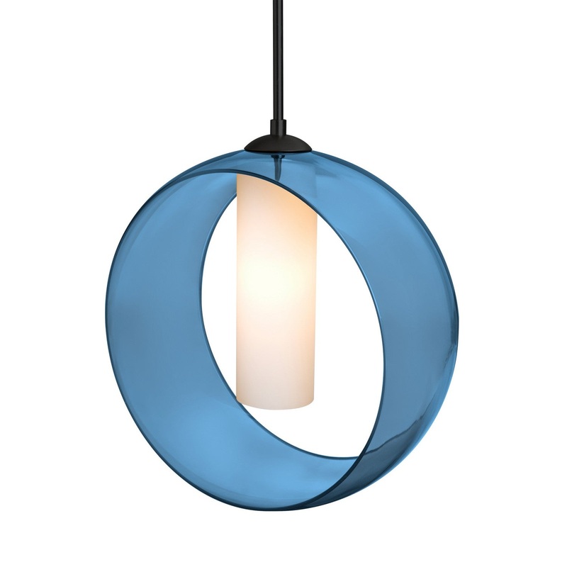 Besa 1JT-PLATOBL-BK Besa Plato Pendant One Light Pendant Black