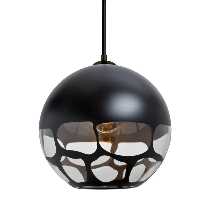 Besa 1JT-ROCKYBK-LED-BK Besa Rocky Pendant LED Pendant Black