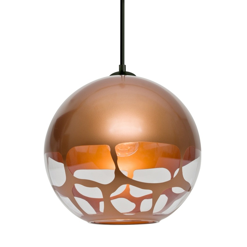 Besa 1JT-ROCKYCP-BK Besa Rocky Pendant One Light Pendant Black