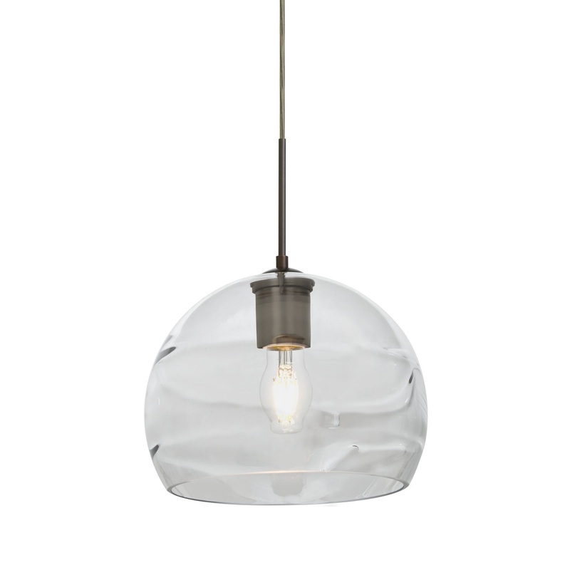 Besa 1JT-SPIR8CL-EDIL-BR Spirit One Light Pendant Bronze