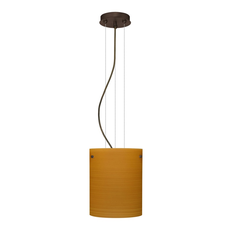 Besa 1KG-4006OK-BR Tamburo One Light Pendant Bronze