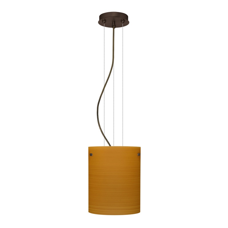 Besa 1KG-4006OK-LED-BR Tamburo One Light Pendant Bronze