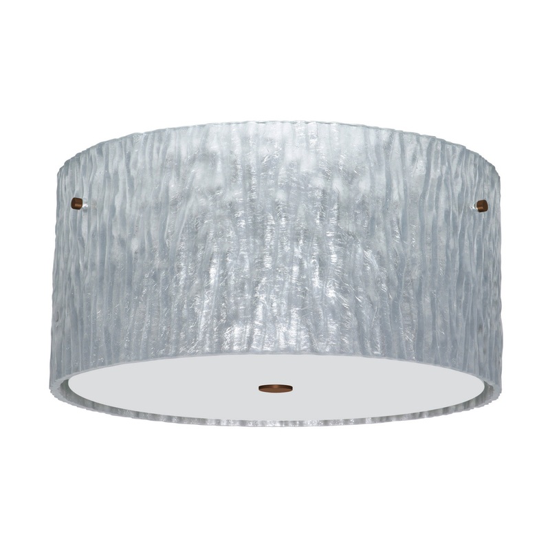 Besa 1KM-4008SS-BR Tamburo Three Light Ceiling Mount Bronze (Discontinued)