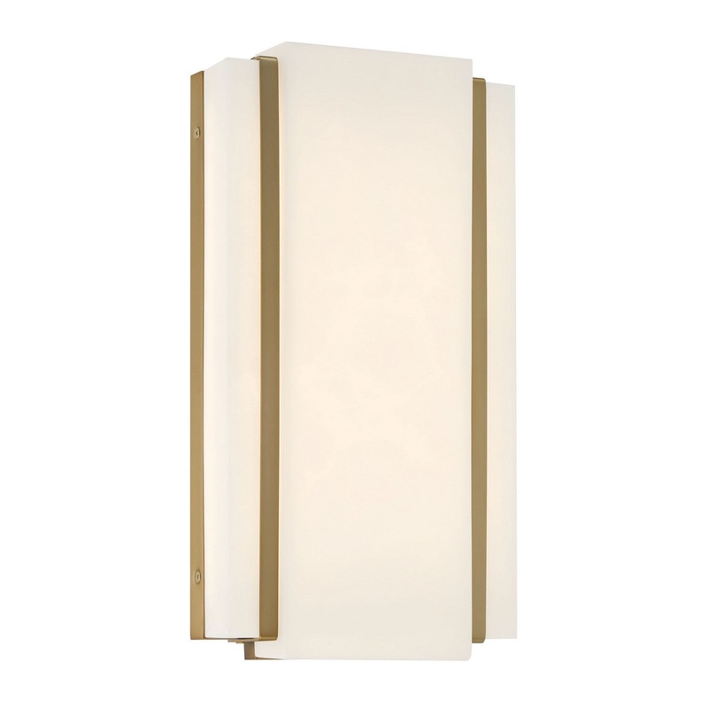 Minka-Lavery 221-695-L Tanzac LED Wall Sconce, Soft Brass