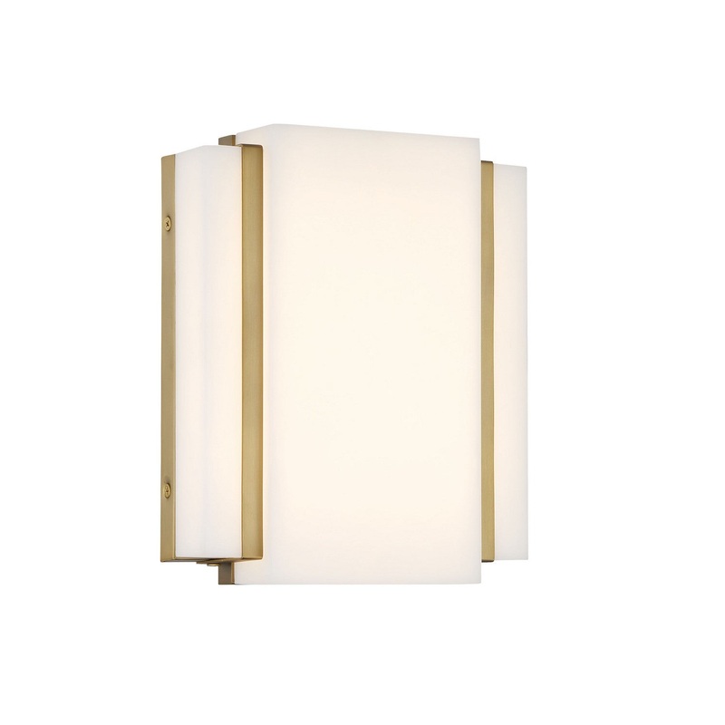 Minka-Lavery 224-695-L Tanzac LED Wall Sconce, Soft Brass