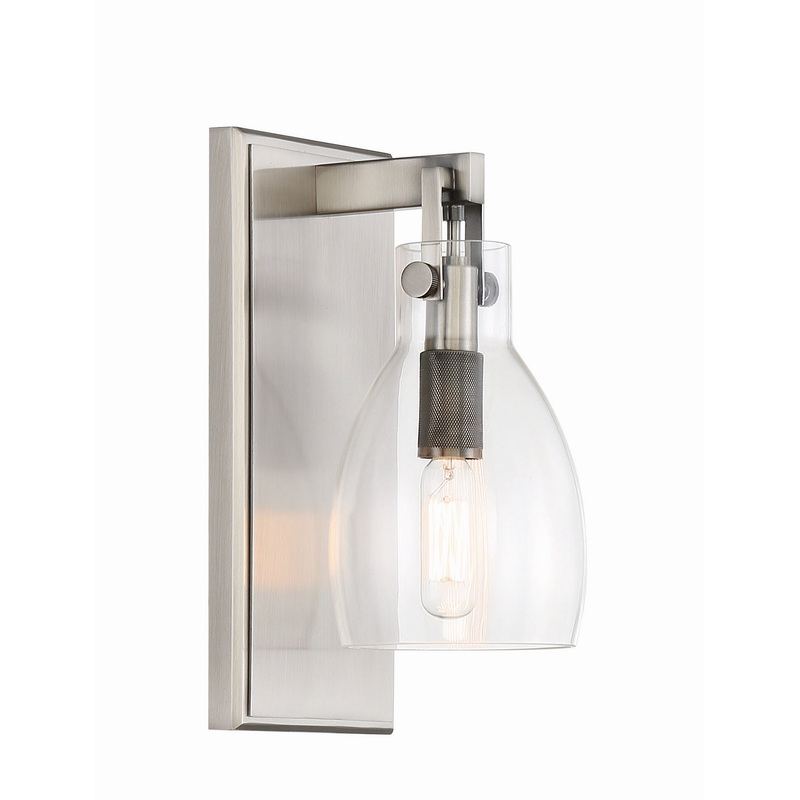 Minka-Lavery 2271-84B Tiberia One Light Bath Bar, Plated Pewter
