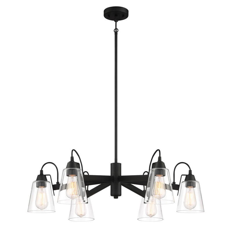 Minka-Lavery 3996-66A Beckonridge Six Light Chandelier, Coal