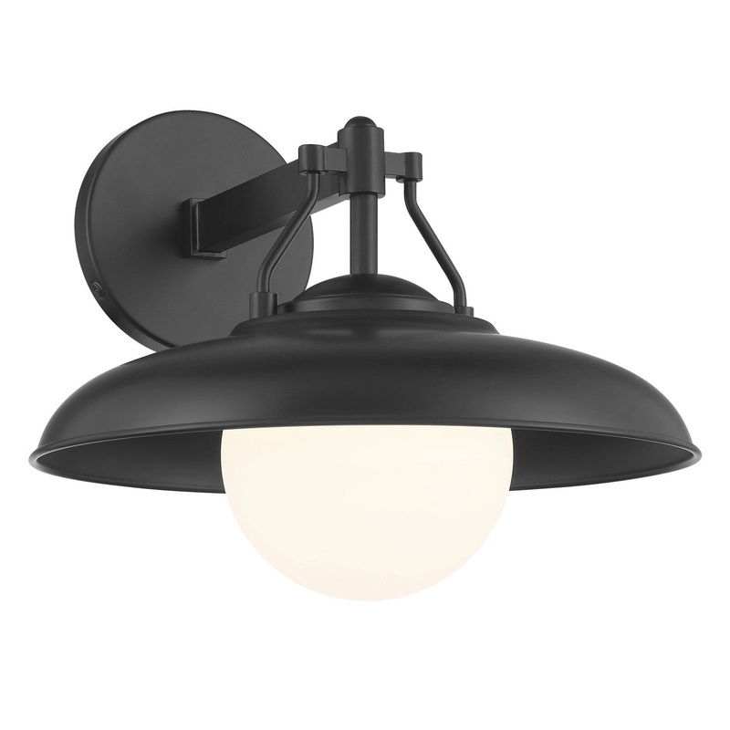 Minka-Lavery 73320-66A Cameo Shores One Light Outdoor Wall Mount, Coal