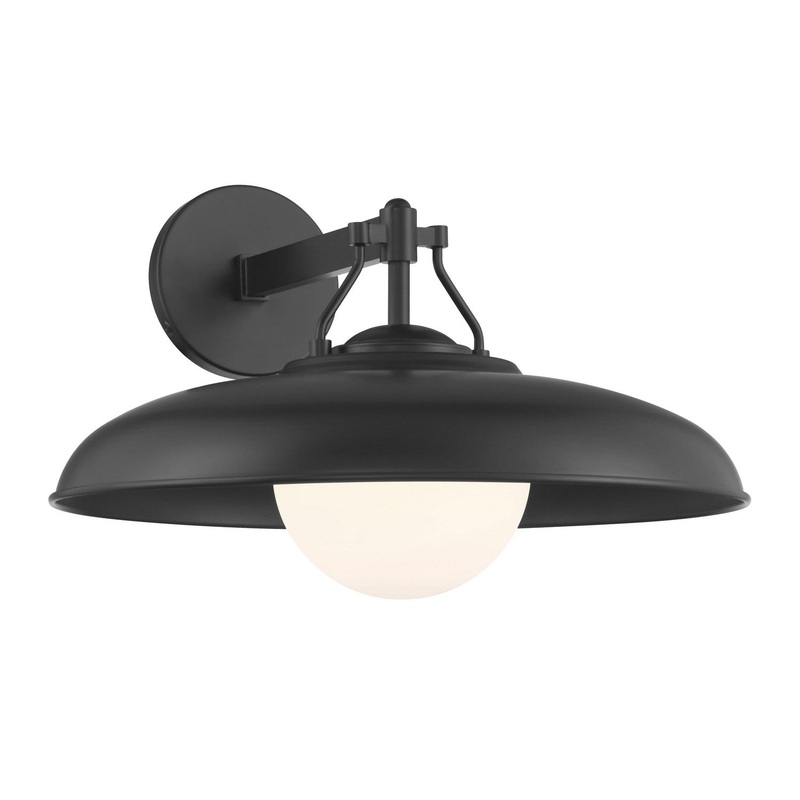 Minka-Lavery 73321-66A Cameo Shores One Light Outdoor Wall Mount, Coal