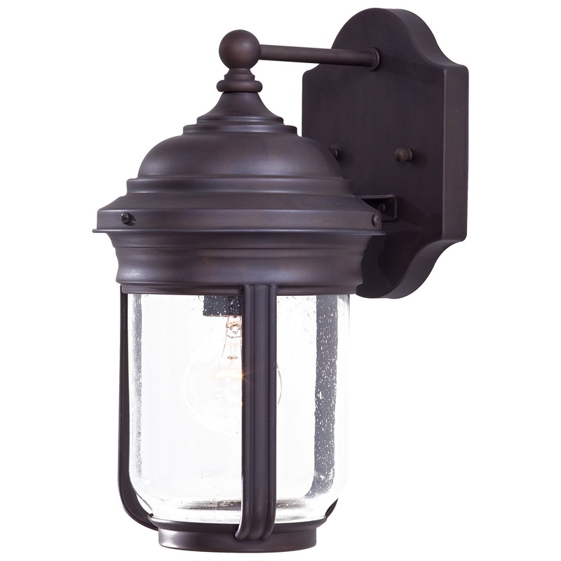 Minka-Lavery 8810-57 Amherst One Light Wall Mount, Roman Bronze