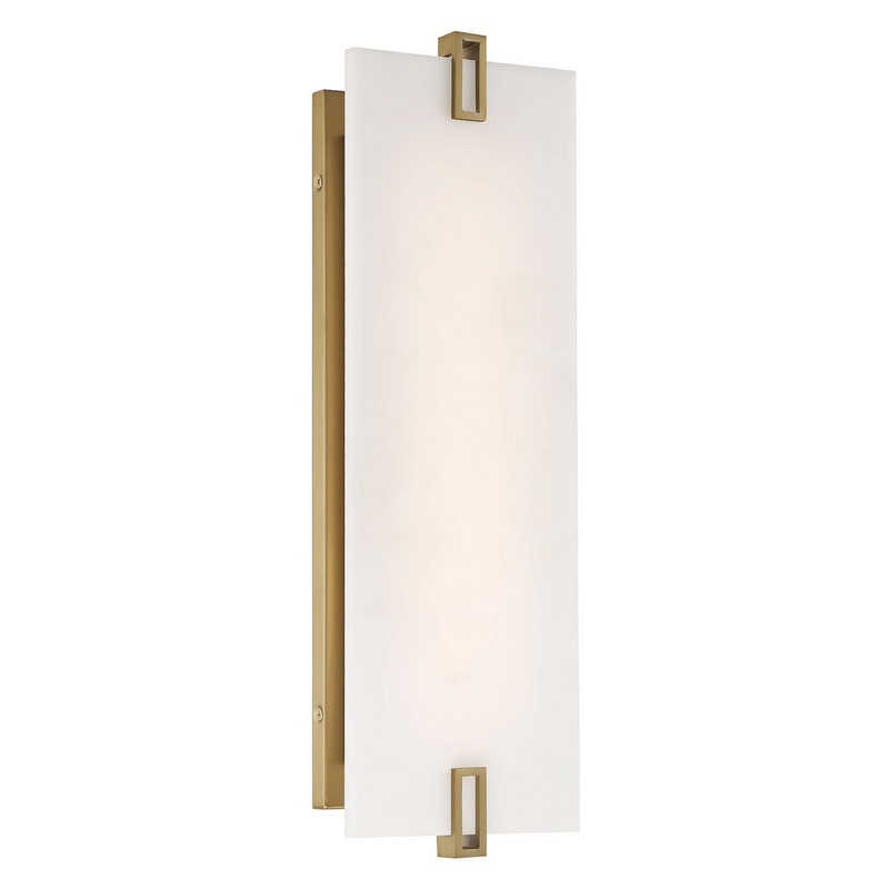 Minka-Lavery 921-695-L Aizen LED Wall Sconce, Soft Brass